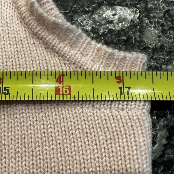 VTG Marshall Fields Women's Zip 100% Cashmere Sweater Vest Pink Size Small - Picture 6 of 9